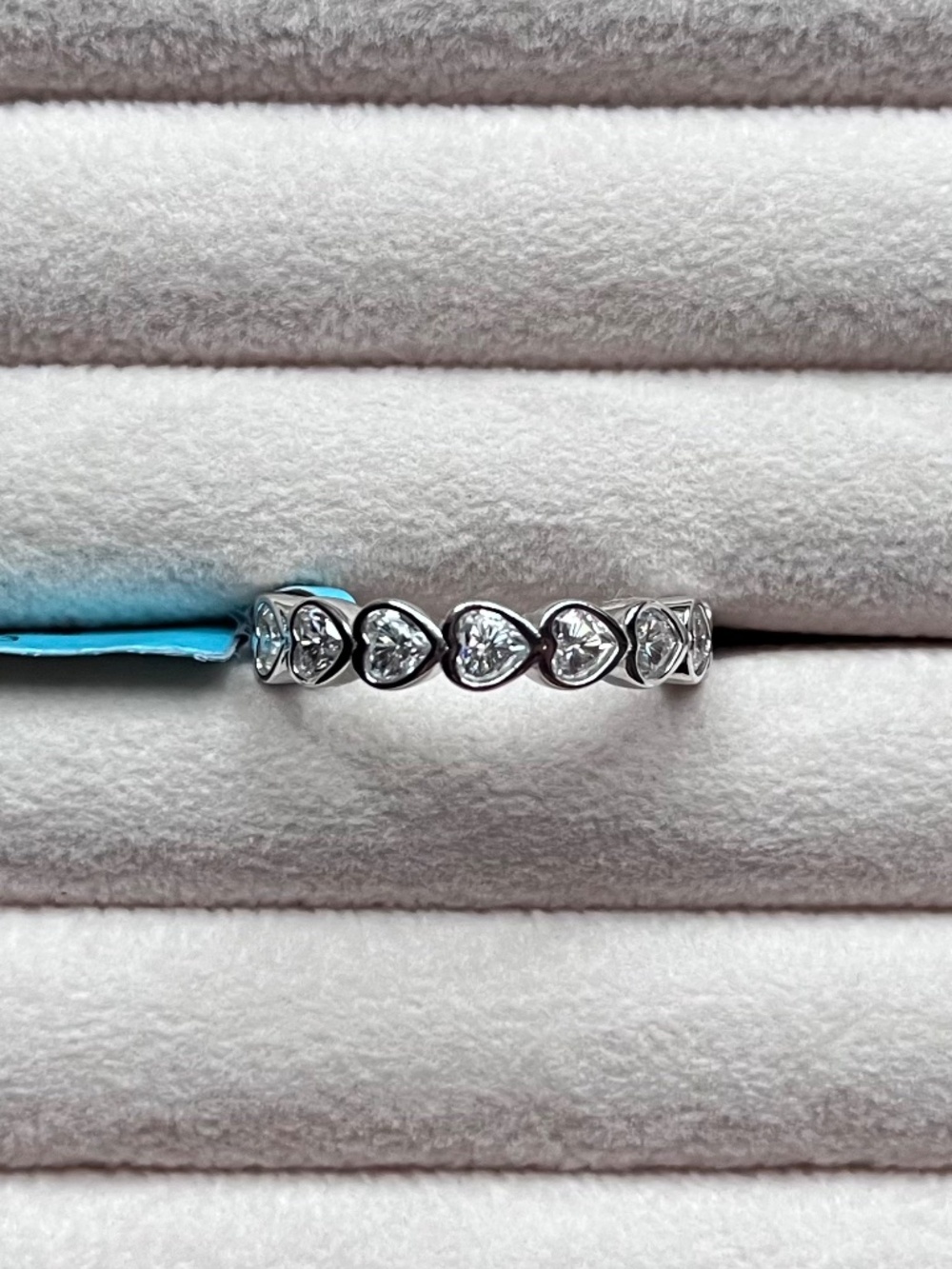 R030 | Heart Cut Moissanite Eternity Band